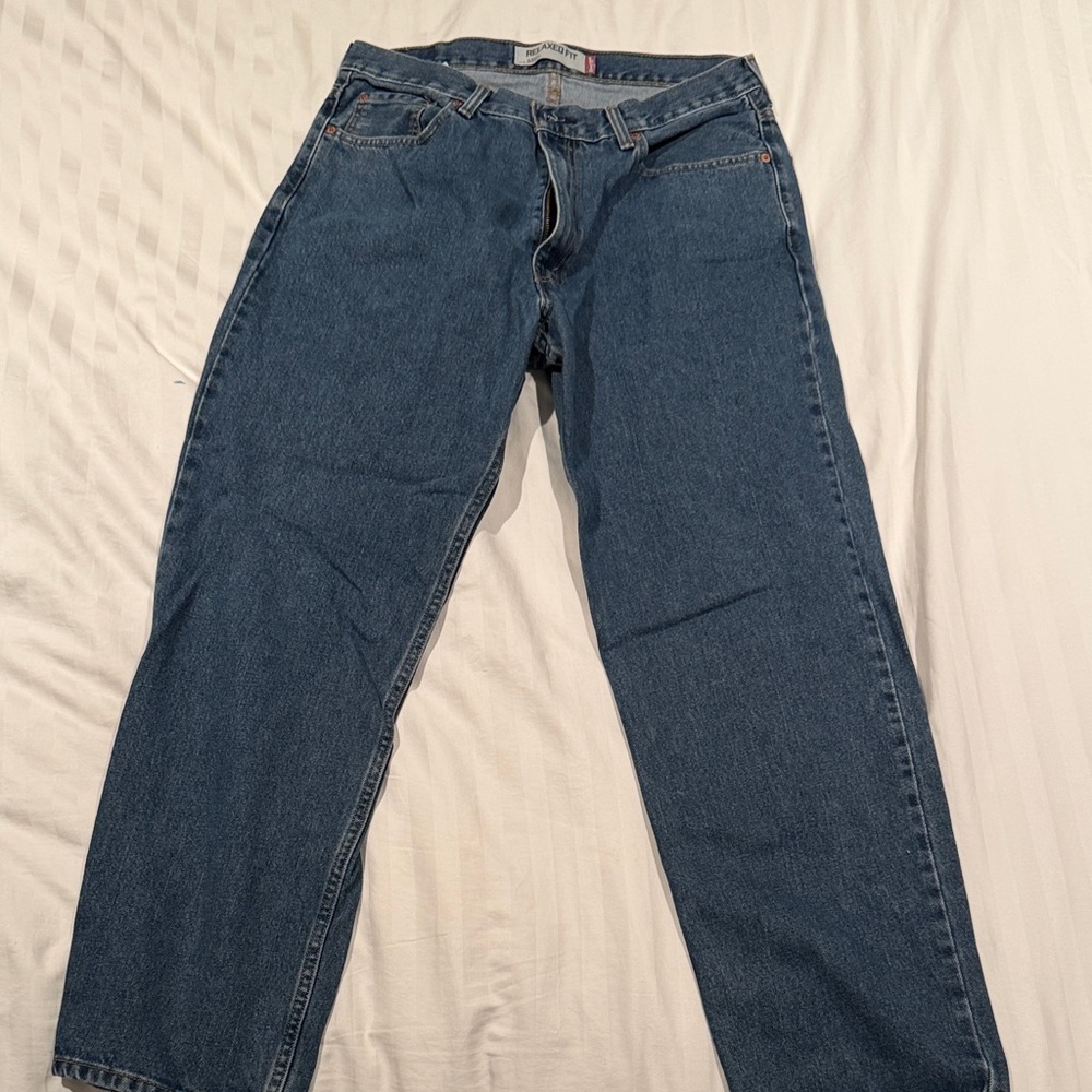 Levi's Relaxed Fit Blue Jeans 550 36 x 32